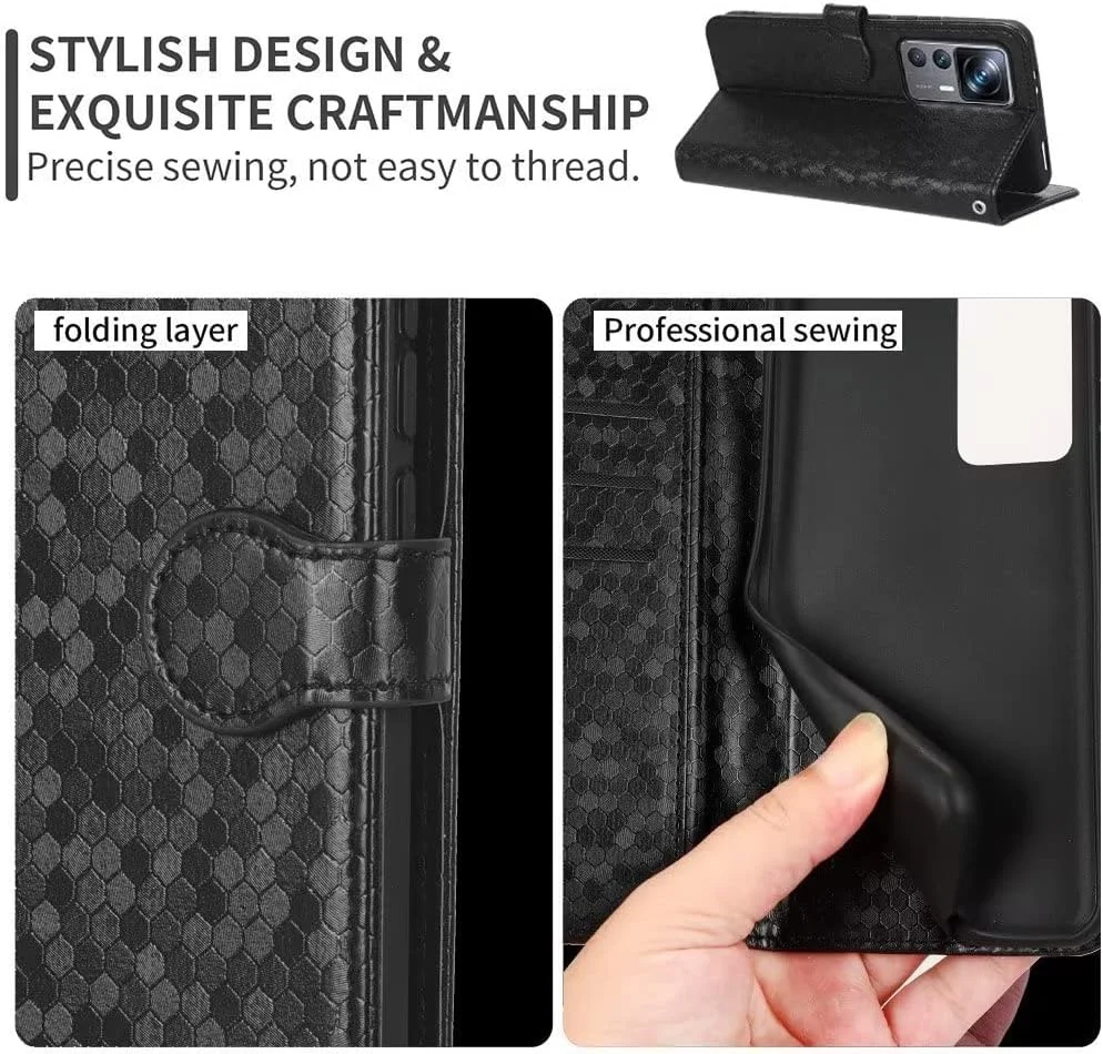 کاور گوشی RanTuo برای نوکیا C42، دارای جای کارت، پایه نگهدارنده، TPU + چرم PU، کاور محافظ تاشو برای نوکیا C42. (مشکی) کاور گوشی RanTuo برای نوکیا C42، دارای جای کارت، پایه نگهدارنده، TPU + چرم PU، کاور محافظ تاشو برای نوکیا C42. (مشکی)