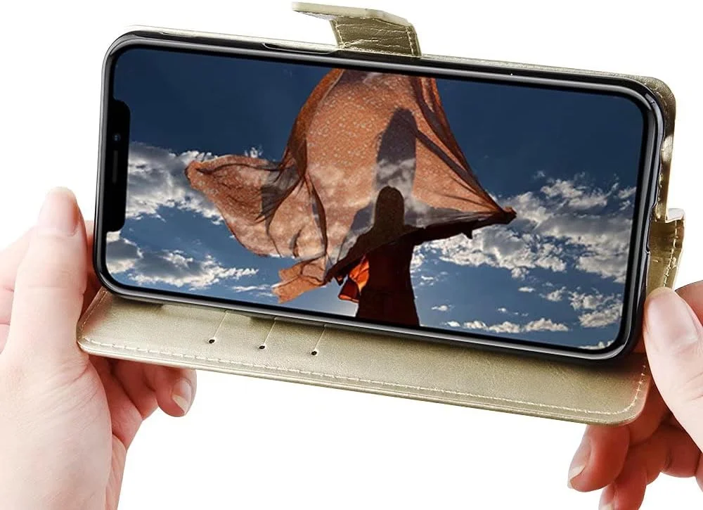 کاور گوشی نوکیا C100، دارای جای کارت، پایه نگهدارنده، TPU + چرم PU، کاور محافظ تاشو برای نوکیا C100 (طلایی) کاور گوشی نوکیا C100، دارای جای کارت، پایه نگهدارنده، TPU + چرم PU، کاور محافظ تاشو برای نوکیا C100 (طلایی)