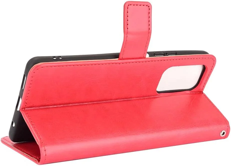 کاور گوشی RanTuo برای نوکیا C21، دارای جای کارت، پایه نگهدارنده، TPU + چرم PU، کاور محافظ تاشو برای نوکیا C21 (قرمز) کاور گوشی RanTuo برای نوکیا C21، دارای جای کارت، پایه نگهدارنده، TPU + چرم PU، کاور محافظ تاشو برای نوکیا C21 (قرمز)