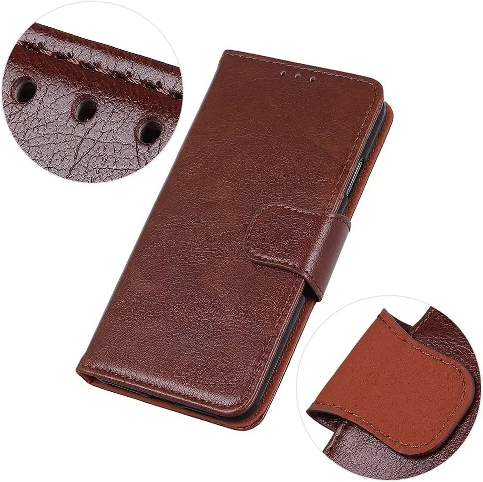 کاور گوشی نوکیا C210، دارای جای کارت، پایه نگهدارنده، TPU + چرم PU، کاور محافظ تاشو برای نوکیا C210. (قهوه ای) کاور گوشی نوکیا C210، دارای جای کارت، پایه نگهدارنده، TPU + چرم PU، کاور محافظ تاشو برای نوکیا C210. (قهوه ای)