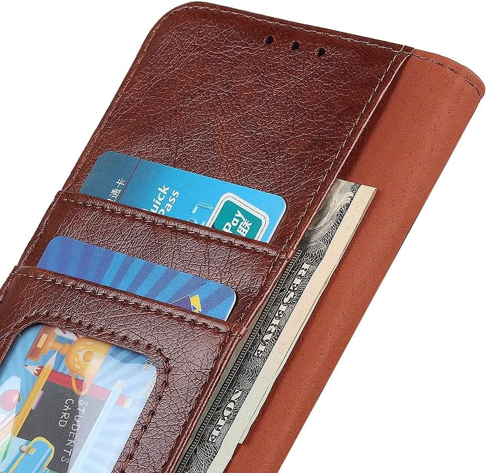 کاور گوشی نوکیا C210، دارای جای کارت، پایه نگهدارنده، TPU + چرم PU، کاور محافظ تاشو برای نوکیا C210. (قهوه ای) کاور گوشی نوکیا C210، دارای جای کارت، پایه نگهدارنده، TPU + چرم PU، کاور محافظ تاشو برای نوکیا C210. (قهوه ای)