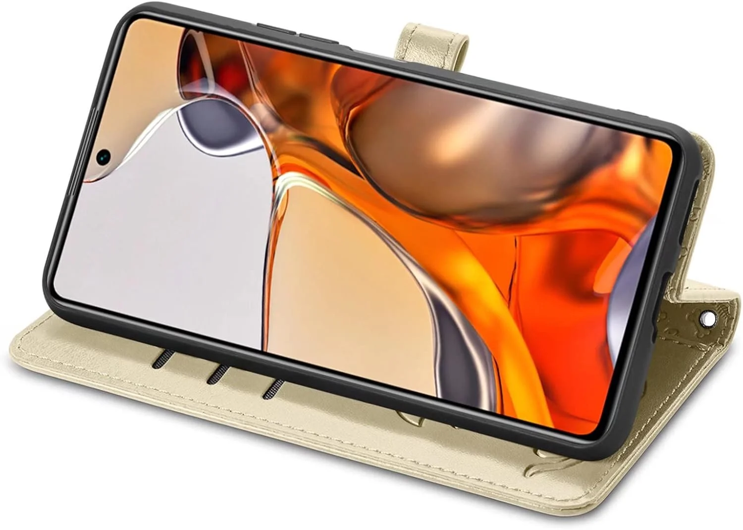 کاور گوشی نوکیا G310، دارای جای کارت، پایه نگهدارنده، TPU + چرم PU، کاور محافظ تاشو برای نوکیا G310 (طلایی) کاور گوشی نوکیا G310، دارای جای کارت، پایه نگهدارنده، TPU + چرم PU، کاور محافظ تاشو برای نوکیا G310 (طلایی)