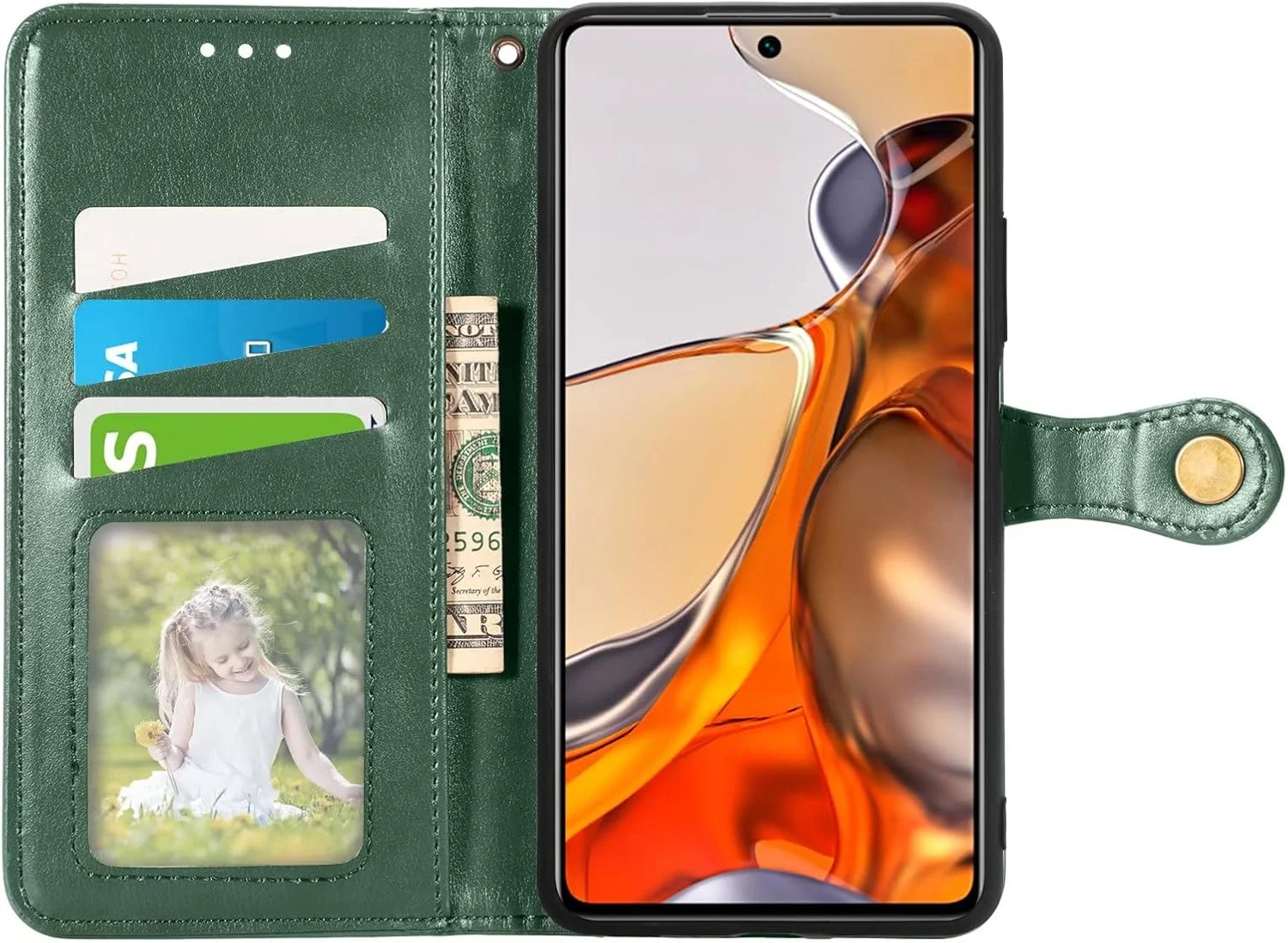 کاور گوشی نوکیا G11، دارای جای کارت، پایه نگهدارنده، TPU + چرم PU، کاور محافظ تاشو برای نوکیا G11 (سبز) کاور گوشی نوکیا G11، دارای جای کارت، پایه نگهدارنده، TPU + چرم PU، کاور محافظ تاشو برای نوکیا G11 (سبز)