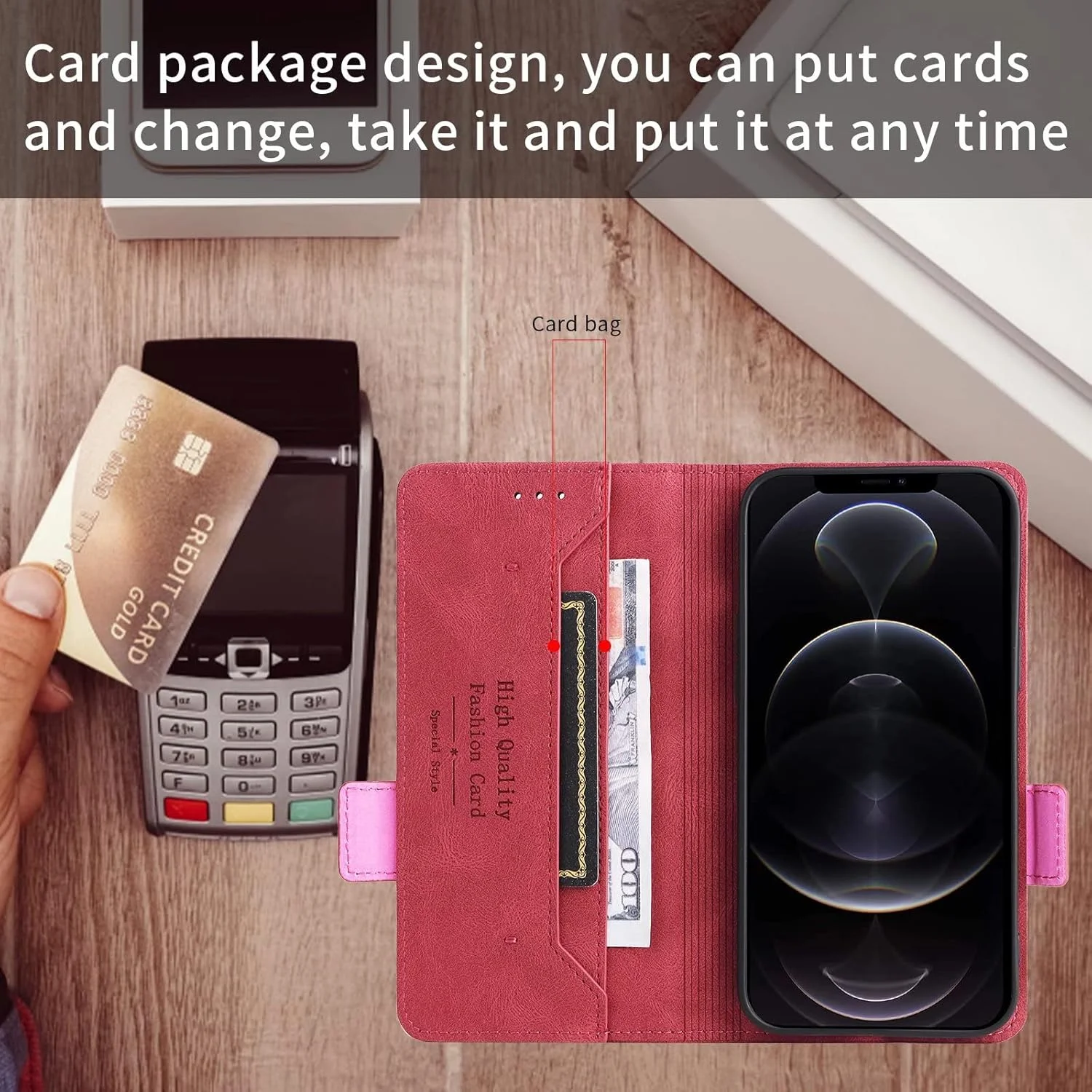 کاور گوشی نوکیا G400، دارای جای کارت، پایه نگهدارنده، TPU + چرم PU، کاور محافظ تاشو برای نوکیا G400 (قرمز) کاور گوشی نوکیا G400، دارای جای کارت، پایه نگهدارنده، TPU + چرم PU، کاور محافظ تاشو برای نوکیا G400 (قرمز)