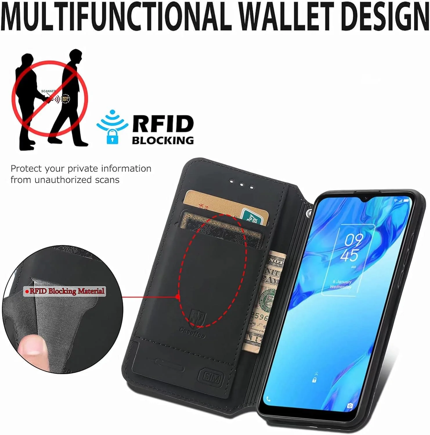 کاور گوشی RanTuo برای نوکیا G400، دارای جای کارت، پایه نگهدارنده، TPU + چرم PU، کاور محافظ تاشو برای نوکیا G400 (زمردی) کاور گوشی RanTuo برای نوکیا G400، دارای جای کارت، پایه نگهدارنده، TPU + چرم PU، کاور محافظ تاشو برای نوکیا G400 (زمردی)