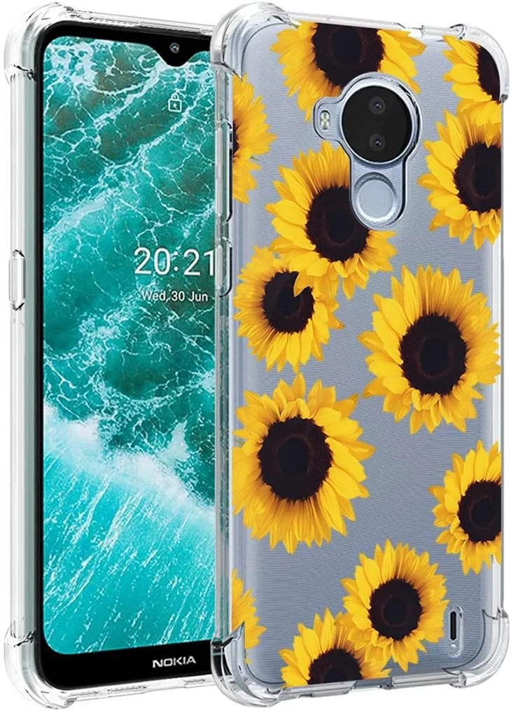 قاب محافظ گوشی نوکیا C30، مدل TA-1357 TA-1377، قاب زیبا، بامپر انعطاف پذیر TPU، کاور سیلیکونی نرم و لاستیکی برای گوشی نوکیا C30 (آفتابگردان) قاب محافظ گوشی نوکیا C30، مدل TA-1357 TA-1377، قاب زیبا، بامپر انعطاف پذیر TPU، کاور سیلیکونی نرم و لاستیکی برای گوشی نوکیا C30 (آفتابگردان)