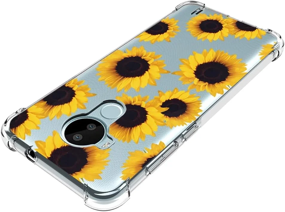 قاب محافظ گوشی نوکیا C30، مدل TA-1357 TA-1377، قاب زیبا، بامپر انعطاف پذیر TPU، کاور سیلیکونی نرم و لاستیکی برای گوشی نوکیا C30 (آفتابگردان)