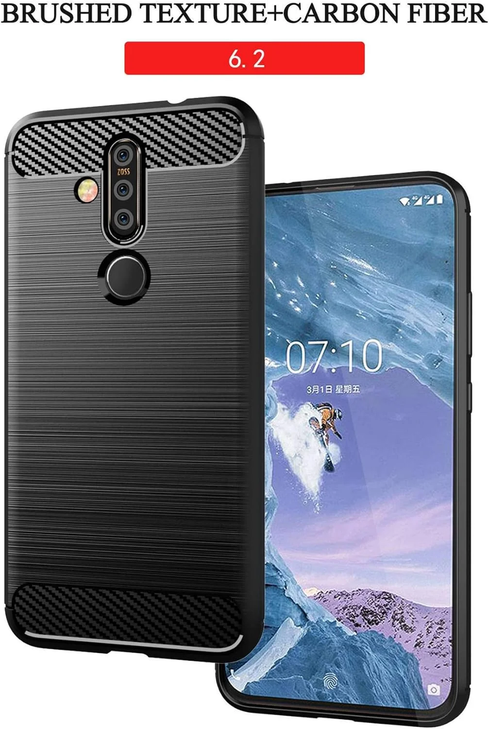 قاب گوشی نوکیا 6.2، محافظ نرم و کامل، ضد خش و اثر انگشت + پوشش مقاوم در برابر خراش مناسب برای گوشی موبایل نوکیا 6.2 قاب گوشی نوکیا 6.2، محافظ نرم و کامل، ضد خش و اثر انگشت + پوشش مقاوم در برابر خراش مناسب برای گوشی موبایل نوکیا 6.2