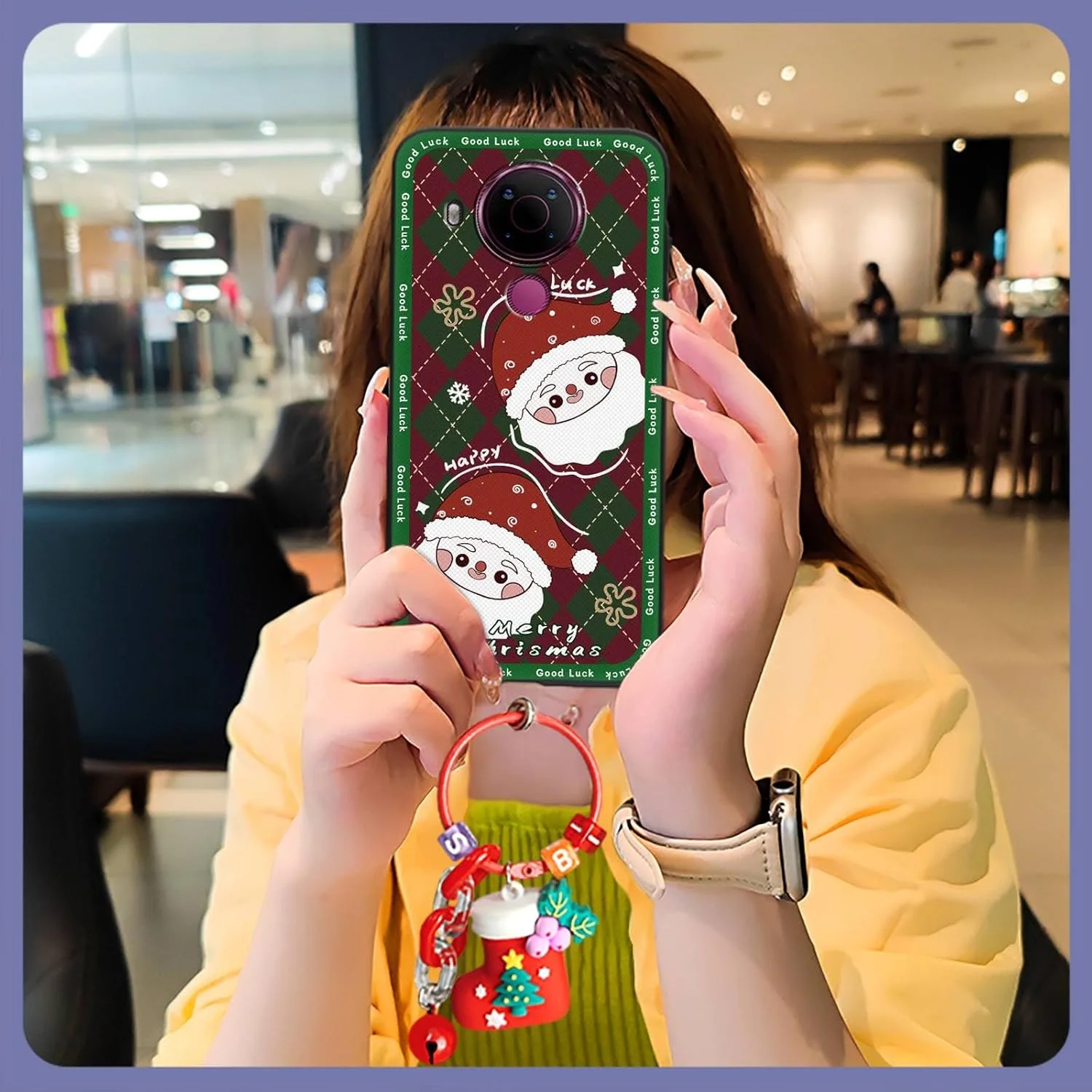 قاب گوشی سازگار با نوکیا 5.4، کاور محافظ نرم، طرح درخت کریسمس، کارتونی، کیف موبایل، طرح گوزن شمالی، ضد ضربه و بادوام قاب گوشی سازگار با نوکیا 5.4، کاور محافظ نرم، طرح درخت کریسمس، کارتونی، کیف موبایل، طرح گوزن شمالی، ضد ضربه و بادوام