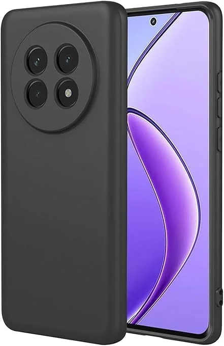 کاور جایگزین BURAQ برای Realme 12 5G، مشکی باریک TPU نرم و انعطاف پذیر سازگار با Realme 12 5G کاور جایگزین BURAQ برای Realme 12 5G، مشکی باریک TPU نرم و انعطاف پذیر سازگار با Realme 12 5G