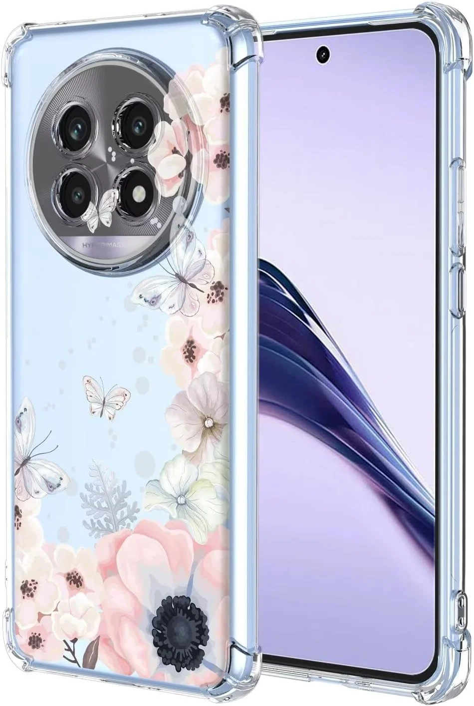 قاب گوشی مناسب برای Realme 13 pro 5G / 13 pro+5G، با طرح گلدار برای بانوان و دختران، قاب محافظ سیلیکونی نرم، کاور ضد ضربه برای Realme 13 pro 5G / 13 pro+5G-A48