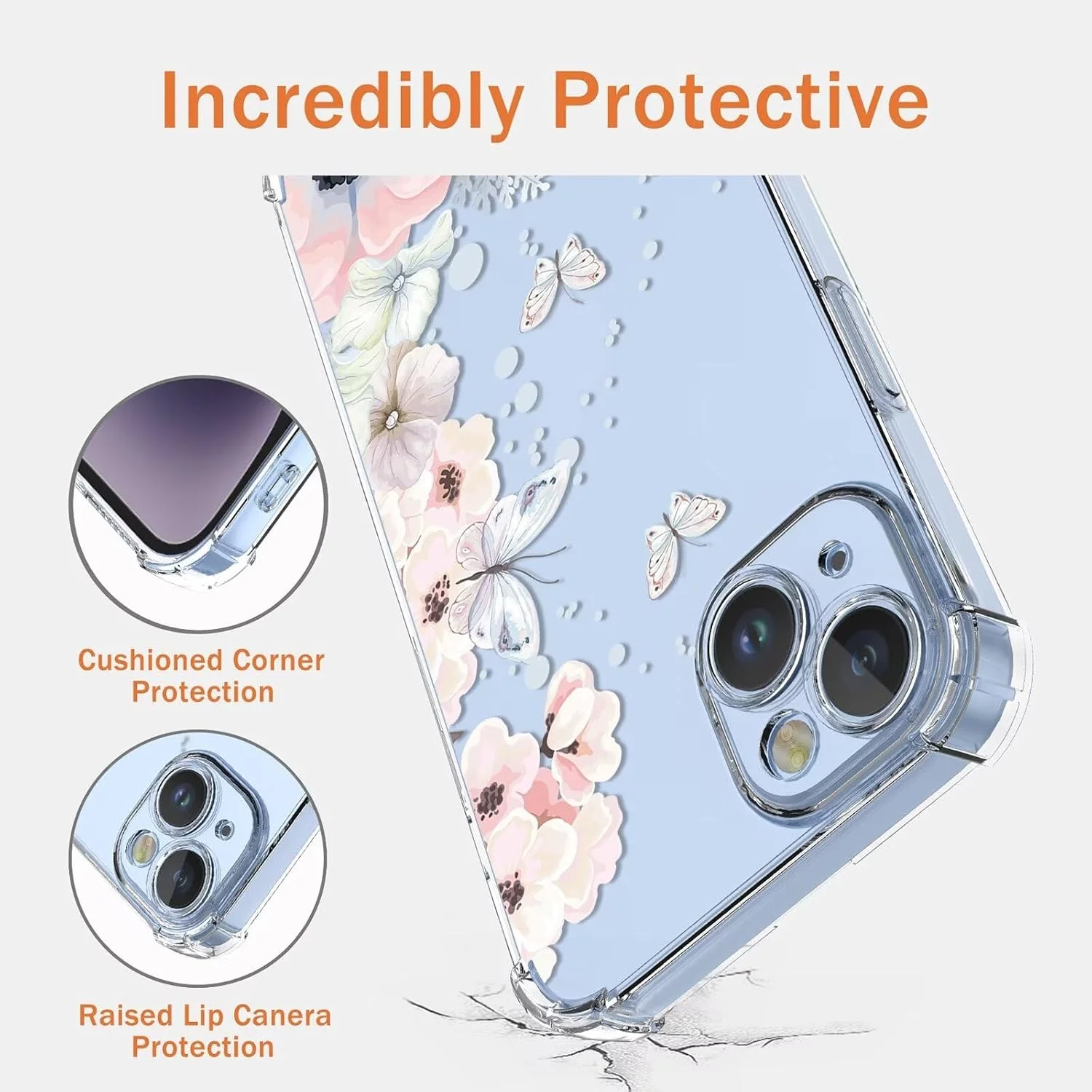 قاب گوشی مناسب برای Realme 13 pro 5G / 13 pro+5G، با طرح گلدار برای بانوان و دختران، قاب محافظ سیلیکونی نرم، کاور ضد ضربه برای Realme 13 pro 5G / 13 pro+5G-A48