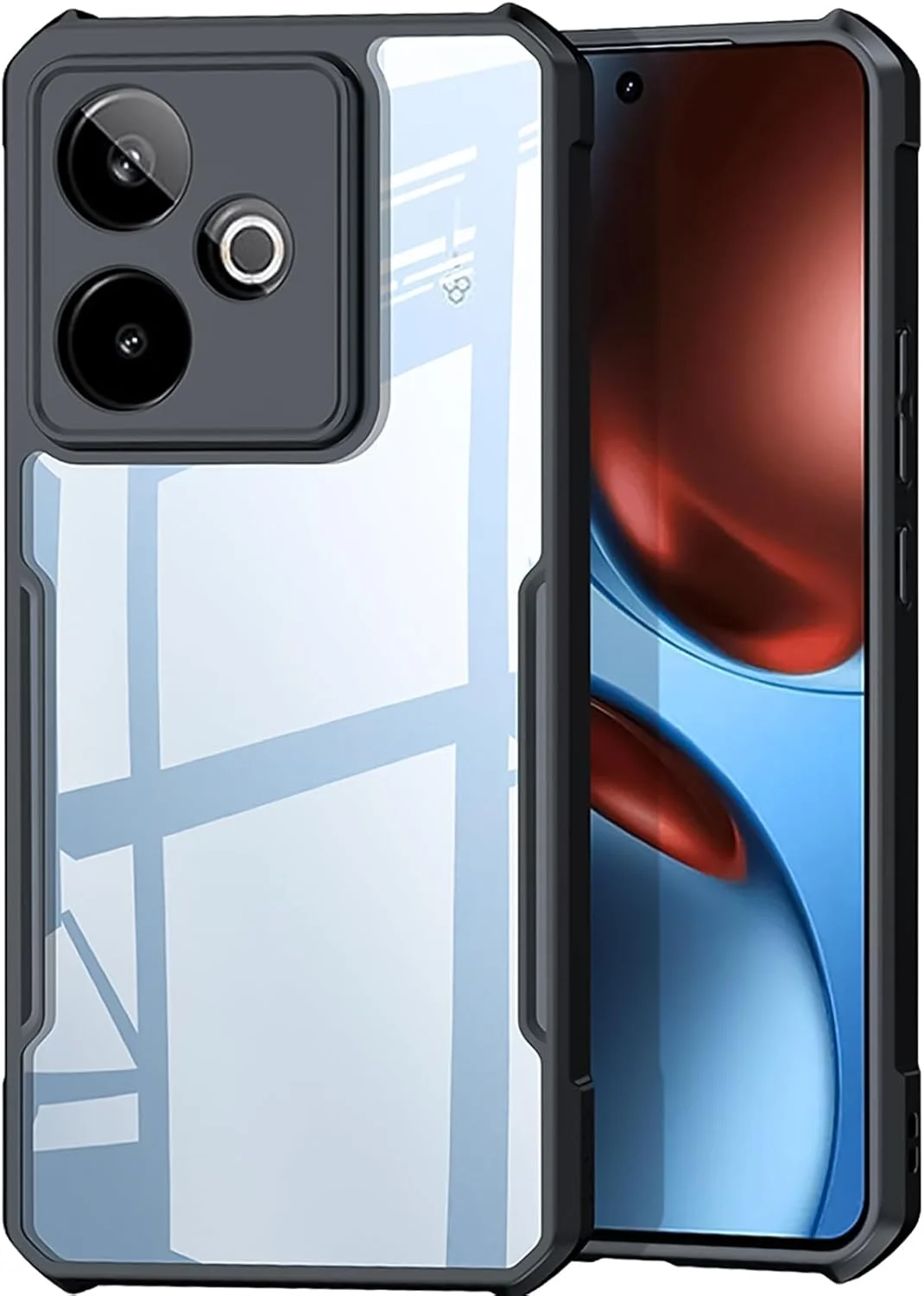 کاور محافظ گوشی میفمنی برای ریلمی GT7 / GT 7T، محافظ لنز دوربین، کاور پشتی، بامپر ضد ضربه TPU+PC، کاور محافظ باریک ضد زرد شدن (مشکی شفاف) کاور محافظ گوشی میفمنی برای ریلمی GT7 / GT 7T، محافظ لنز دوربین، کاور پشتی، بامپر ضد ضربه TPU+PC، کاور محافظ باریک ضد زرد شدن (مشکی شفاف)