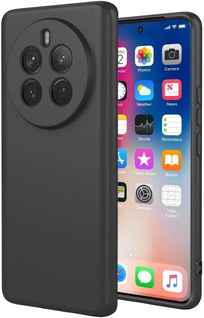 کاور محافظ گوشی ریلمی 12 پلاس، کاور پشتی TPU نرم مقاوم در برابر خراش، بامپر ژله ای سیلیکونی ضد ضربه، ضد اثر انگشت، کاور محافظ کامل بدنه برای ریلمی +12 5G (مشکی)