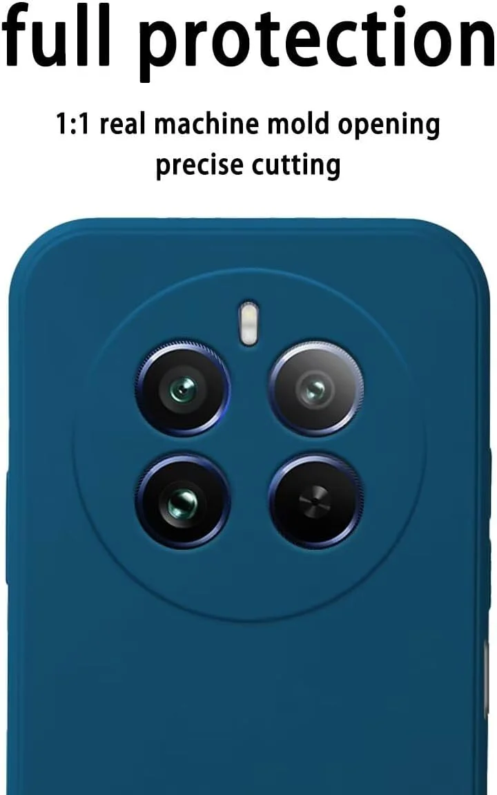 کاور سیلیکونی TPU هافان سازگار با Realme 12 Pro 5G / Realme 12 ProPlus 5G (6.7 اینچ)، کاور محافظ موبایل - بنفش چمنی