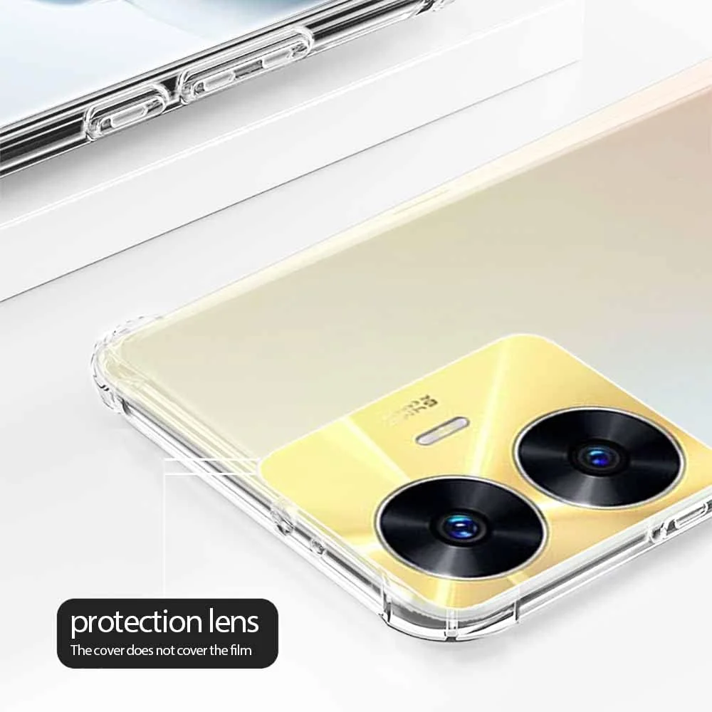 کاور محافظ گوشی اوپو ریلمی C55، کاور باریک کریستالی ضد خش، بامپر انعطاف پذیر TPU نرم، ضد ضربه با گوشه های تقویت شده، قاب گوشی شفاف برای ریلمی C55 کاور محافظ گوشی اوپو ریلمی C55، کاور باریک کریستالی ضد خش، بامپر انعطاف پذیر TPU نرم، ضد ضربه با گوشه های تقویت شده، قاب گوشی شفاف برای ریلمی C55