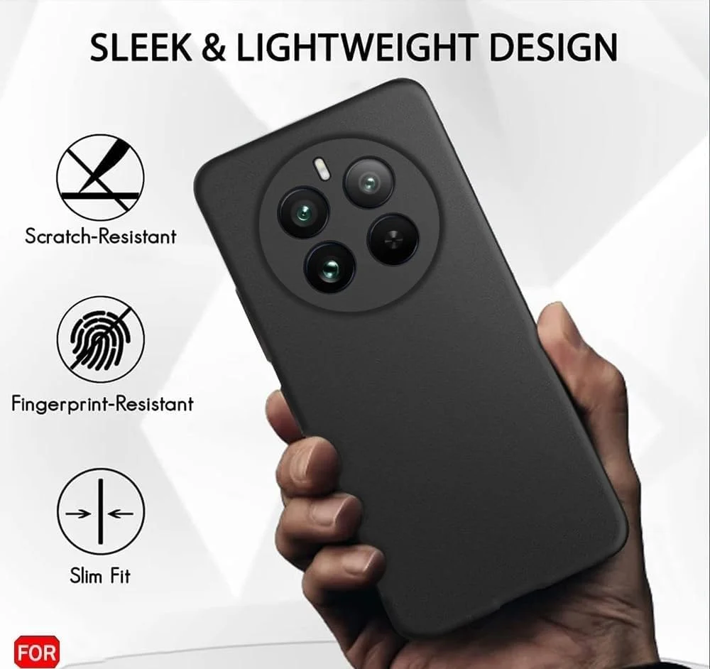 کاور محافظ گوشی ریلمی 12 پلاس، کاور پشتی TPU نرم مقاوم در برابر خراش، بامپر ژله ای سیلیکونی ضد ضربه، ضد اثر انگشت، کاور محافظ کامل بدنه برای ریلمی +12 5G (مشکی) کاور محافظ گوشی ریلمی 12 پلاس، کاور پشتی TPU نرم مقاوم در برابر خراش، بامپر ژله ای سیلیکونی ضد ضربه، ضد اثر انگشت، کاور محافظ کامل بدنه برای ریلمی +12 5G (مشکی)