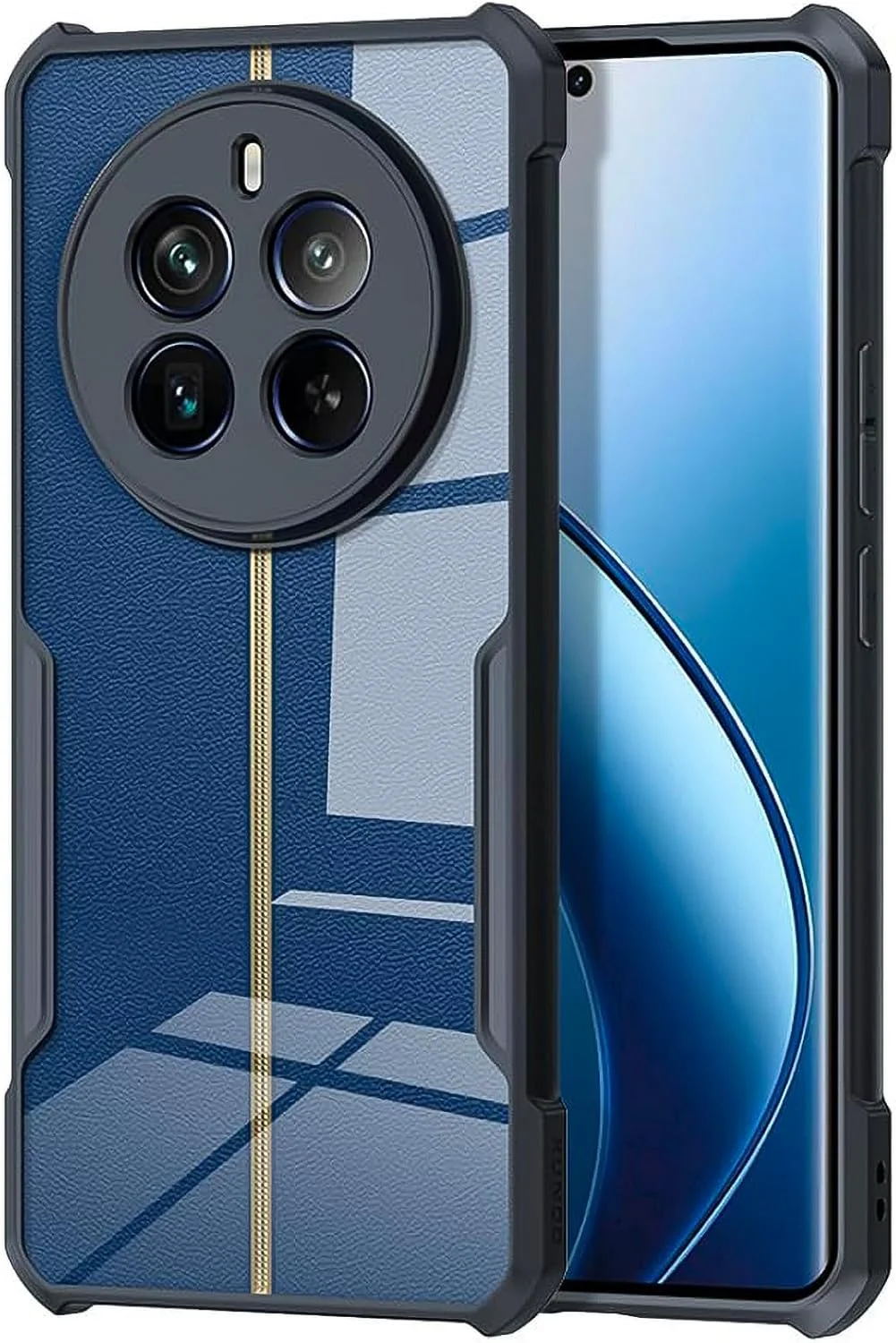 قاب محافظ گوشی ریلمی 12 پرو پلاس 5G، محافظ لنز دوربین 12 پرو پلاس، کاور پشتی گوشی موبایل ضربه گیر TPU با ایربگ، ضد زردی و نازک