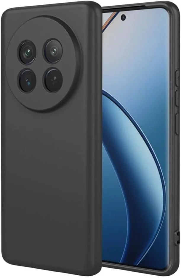 قاب گوشی ریلمی 12، کاور پشتی TPU نرم مقاوم در برابر خراش، ضربهگیر ژلهای سیلیکونی، ضد اثر انگشت، کاور محافظ تمام بدنه برای ریلمی 12 5G (مشکی) قاب گوشی ریلمی 12، کاور پشتی TPU نرم مقاوم در برابر خراش، ضربهگیر ژلهای سیلیکونی، ضد اثر انگشت، کاور محافظ تمام بدنه برای ریلمی 12 5G (مشکی)