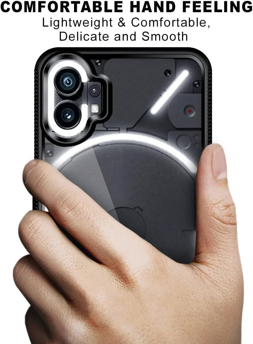 کاور پشتی پلی کربنات KAPAVER برای ناتینگ فون 1 5G (مشکی)