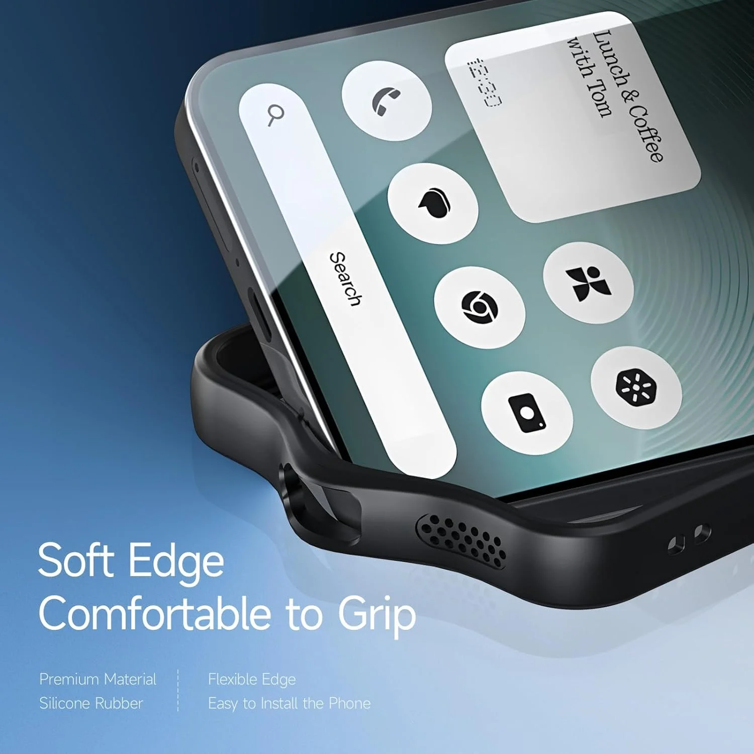 قاب محافظ گوشی ناتینگ فون 3 5G: کاور مات با بافت محافظتی نظامی در برابر سقوط - قاب گوشی نیمه شفاف باریک و مقاوم در برابر ضربه (مشکی)