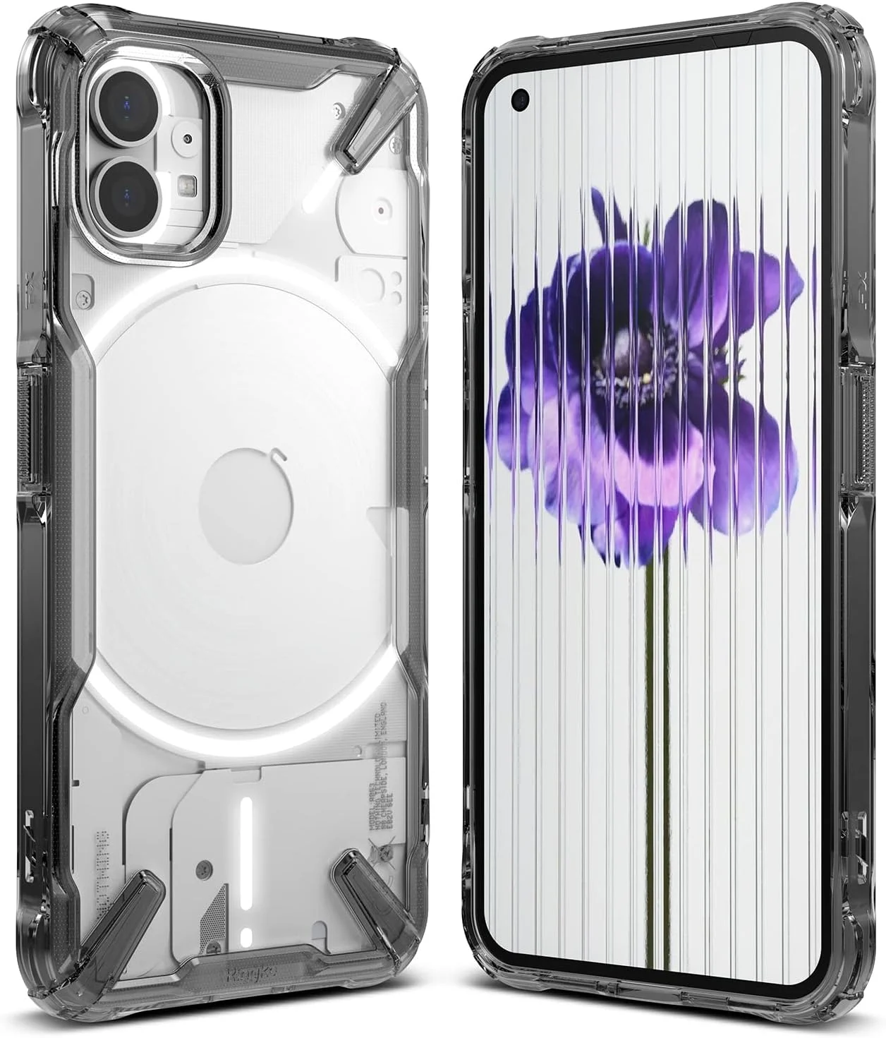 کاور محافظ گوشی ناتینگ فون (1) رینکه Fusion-X، پشت سخت شفاف، بامپر TPU نرم و انعطاف پذیر، مقاوم در برابر خراش و ضربه - دودی مشکی کاور محافظ گوشی ناتینگ فون (1) رینکه Fusion-X، پشت سخت شفاف، بامپر TPU نرم و انعطاف پذیر، مقاوم در برابر خراش و ضربه - دودی مشکی