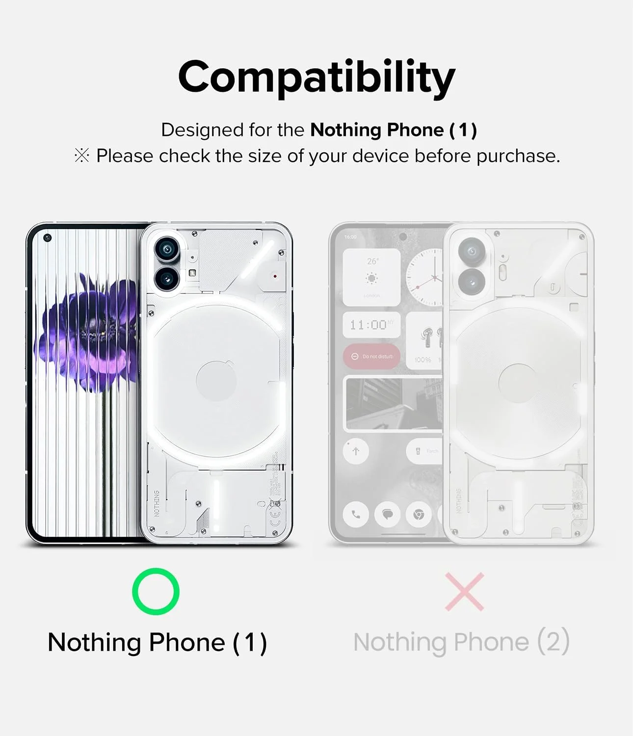 کاور محافظ گوشی ناتینگ فون (1) رینکه Fusion-X، پشت سخت شفاف، بامپر TPU نرم و انعطاف پذیر، مقاوم در برابر خراش و ضربه - دودی مشکی کاور محافظ گوشی ناتینگ فون (1) رینکه Fusion-X، پشت سخت شفاف، بامپر TPU نرم و انعطاف پذیر، مقاوم در برابر خراش و ضربه - دودی مشکی