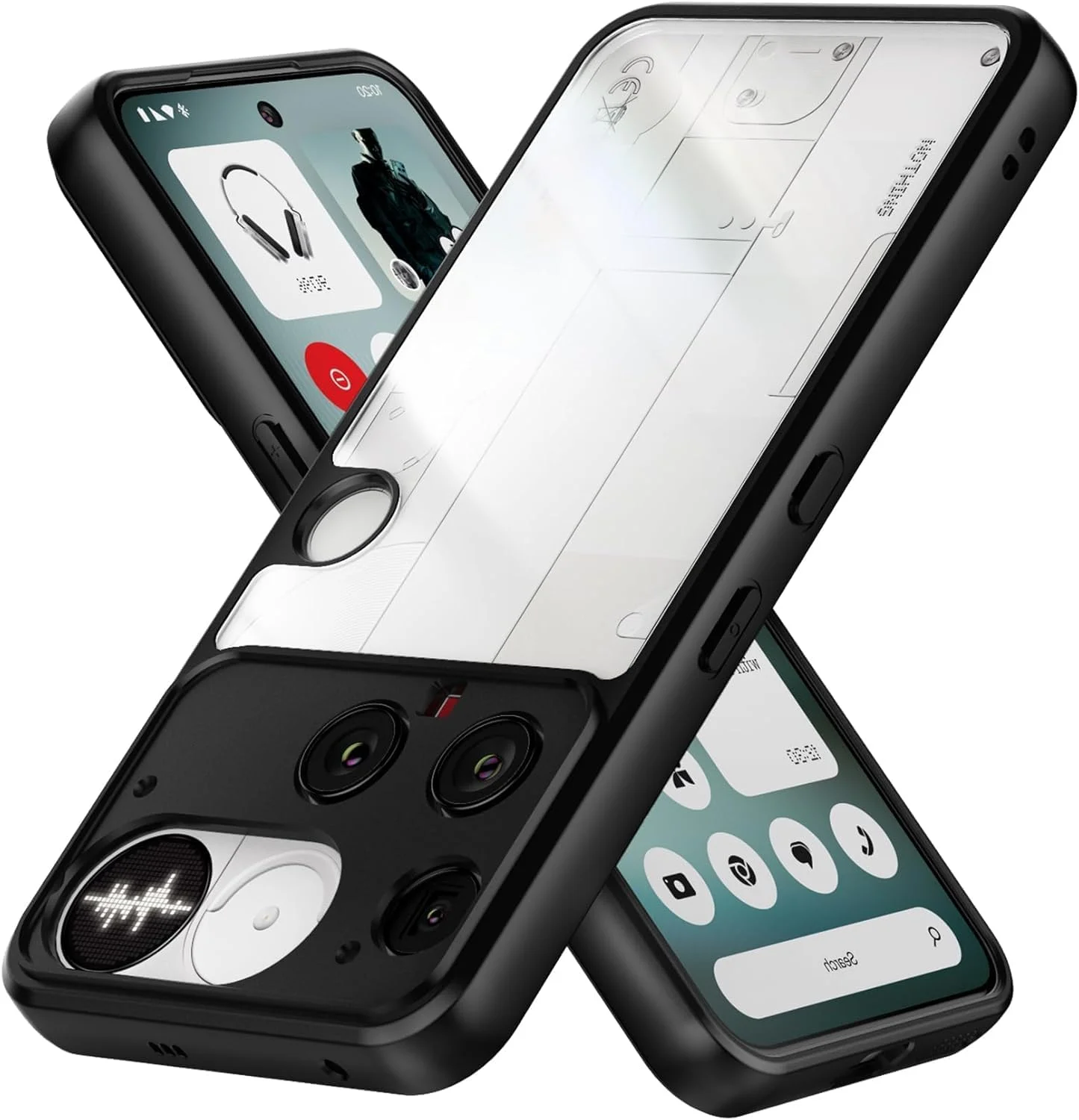 قاب محافظ گوشی ناتینگ فون 3، کاور پشتی سخت و شفاف ضد ضربه [ضد زردی]، محافظت 360 درجه، بامپر TPU، کاور پشتی شفاف برای گوشی ناتینگ فون 3