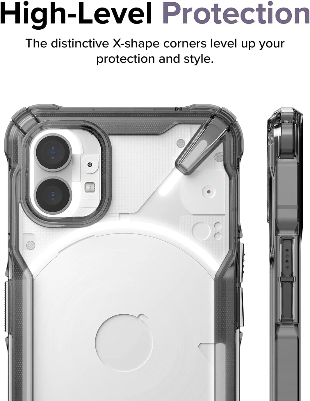 کاور محافظ گوشی ناتینگ فون (1) رینکه Fusion-X، پشت سخت شفاف، بامپر TPU نرم و انعطاف پذیر، مقاوم در برابر خراش و ضربه - دودی مشکی کاور محافظ گوشی ناتینگ فون (1) رینکه Fusion-X، پشت سخت شفاف، بامپر TPU نرم و انعطاف پذیر، مقاوم در برابر خراش و ضربه - دودی مشکی