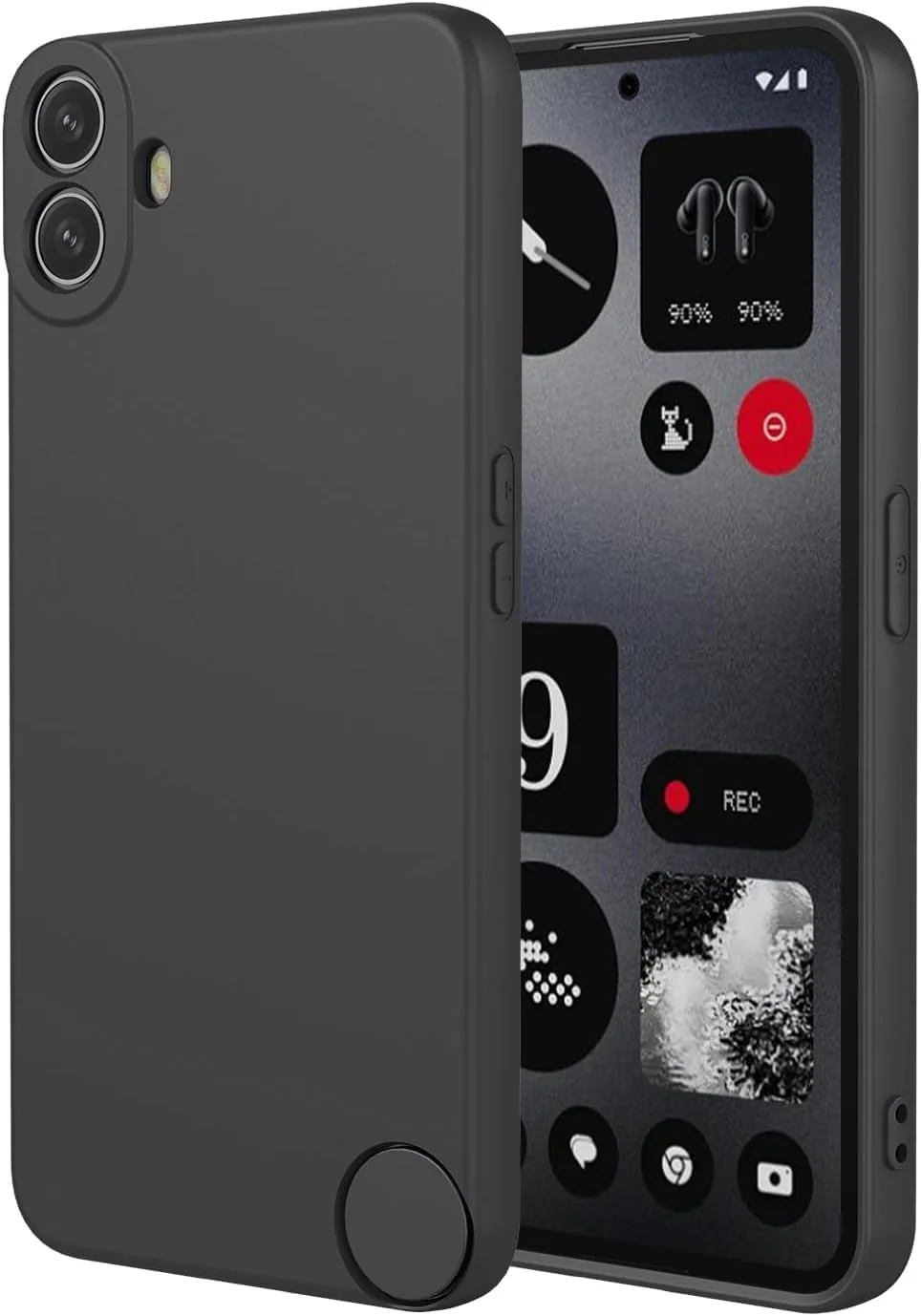 قاب محافظ سیلیکونی نرم و لطیف BORTONY سازگار با Nothing CMF Phone 1، ضد خش، انعطاف پذیر و مقاوم در برابر ضربه برای Nothing CMF Phone 1 سایز 6.7 اینچ (مشکی، CMF Phone 1) قاب محافظ سیلیکونی نرم و لطیف BORTONY سازگار با Nothing CMF Phone 1، ضد خش، انعطاف پذیر و مقاوم در برابر ضربه برای Nothing CMF Phone 1 سایز 6.7 اینچ (مشکی، CMF Phone 1)