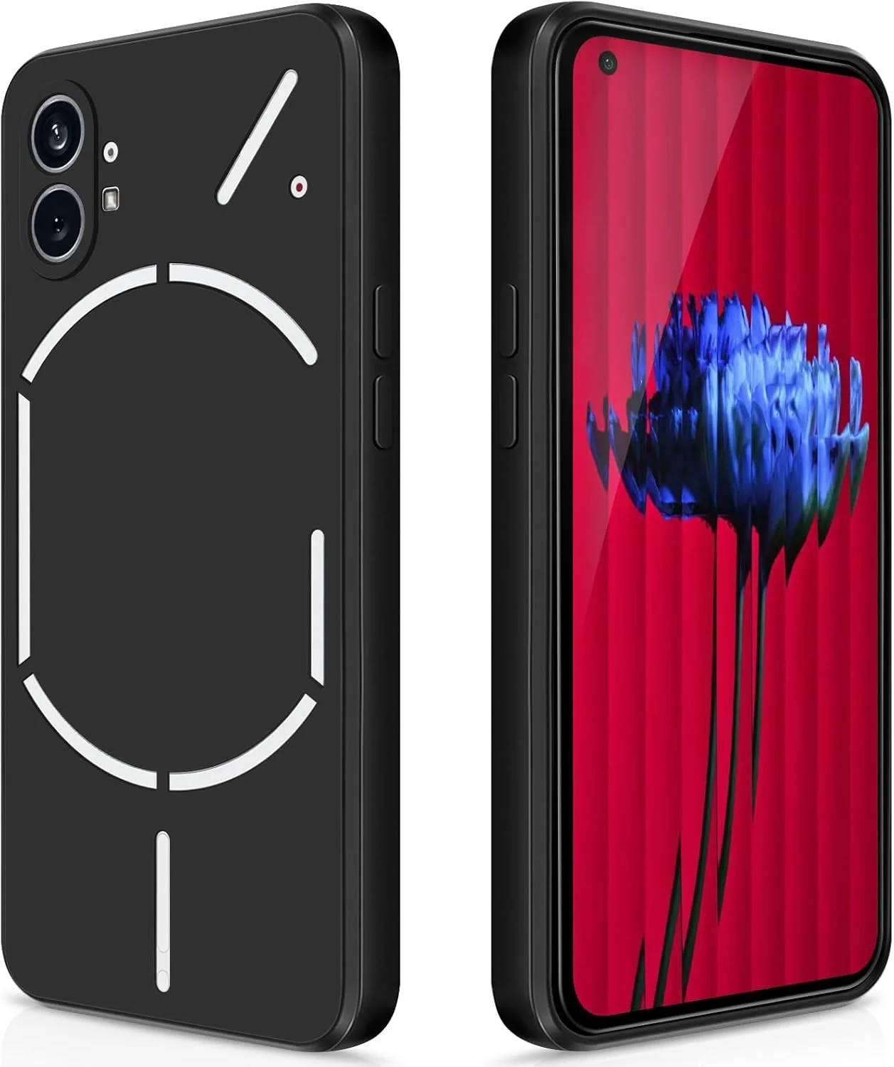 کاور سیلیکونی GiYoon سازگار با Nothing Phone 1، کاور ابریشمی تمام بدنه، محافظت 360 درجه دوربین، کاور محافظ ضد ضربه با آستر میکروفیبر (مشکی) کاور سیلیکونی GiYoon سازگار با Nothing Phone 1، کاور ابریشمی تمام بدنه، محافظت 360 درجه دوربین، کاور محافظ ضد ضربه با آستر میکروفیبر (مشکی)