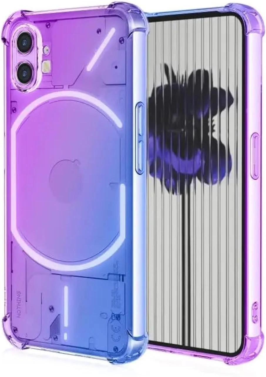 قاب گوشی برای ناتینگ فون 2، کاور محافظ پلاستیکی TPU شفاف و باریک، ضد زردی، ضد ضربه، بنفش قاب گوشی برای ناتینگ فون 2، کاور محافظ پلاستیکی TPU شفاف و باریک، ضد زردی، ضد ضربه، بنفش