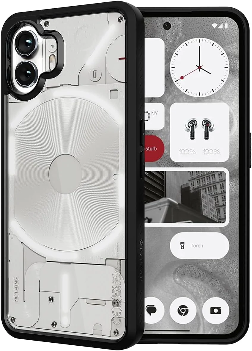 کاور پشتی پلی کربنات سری Impulse کاور برای ناتینگ فون 2 5G (مشکی)