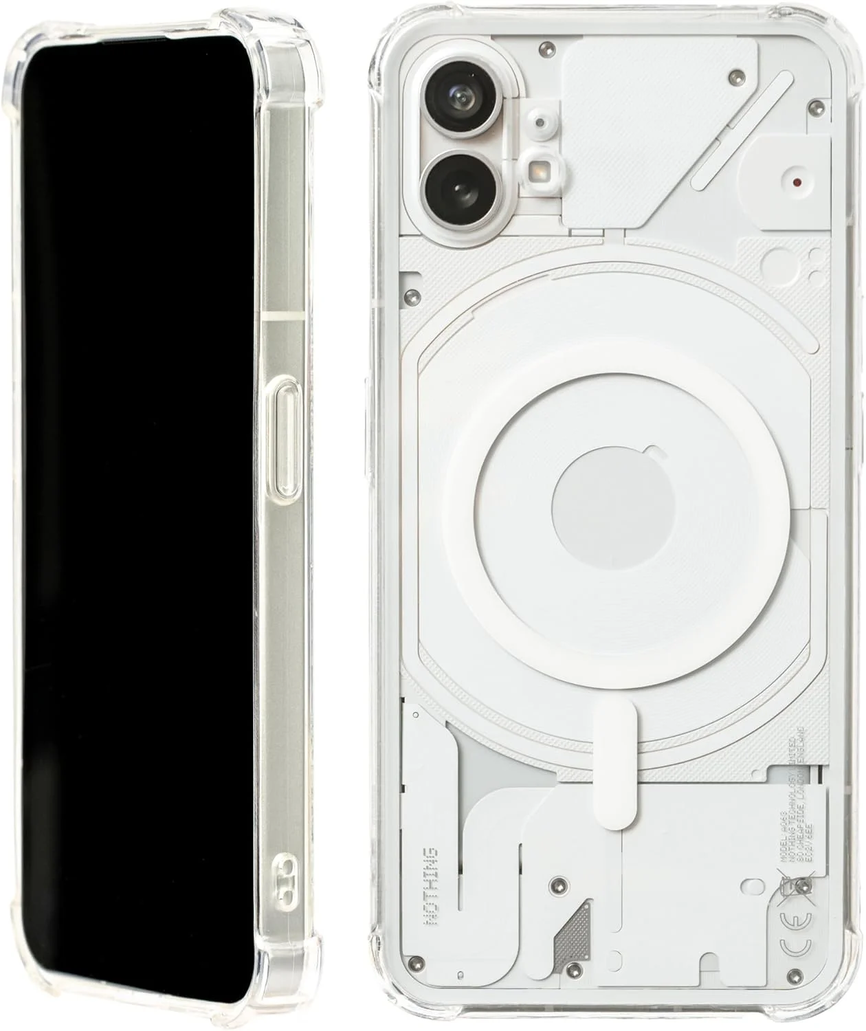 قاب محافظ مغناطیسی گوشی ناتینگ فون 1 - سازگار با MagSafe، TPU کریستالی شفاف، محافظت بیشتر