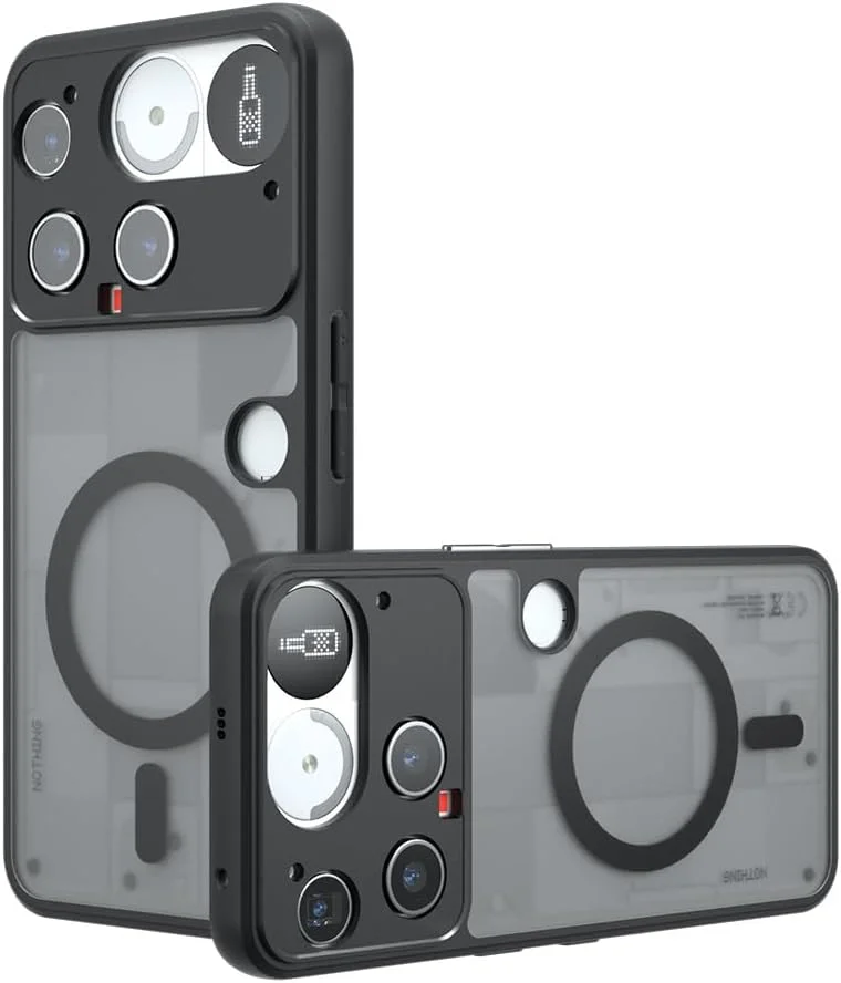 کاور محافظ گوشی ناتینگ فون (3) مدل Gruattreay، دارای عملکرد مغناطیسی داخلی و محافظت دقیق از لنز، کاور محافظ ضد ضربه ایربگ TPU+PC برای ناتینگ فون 3