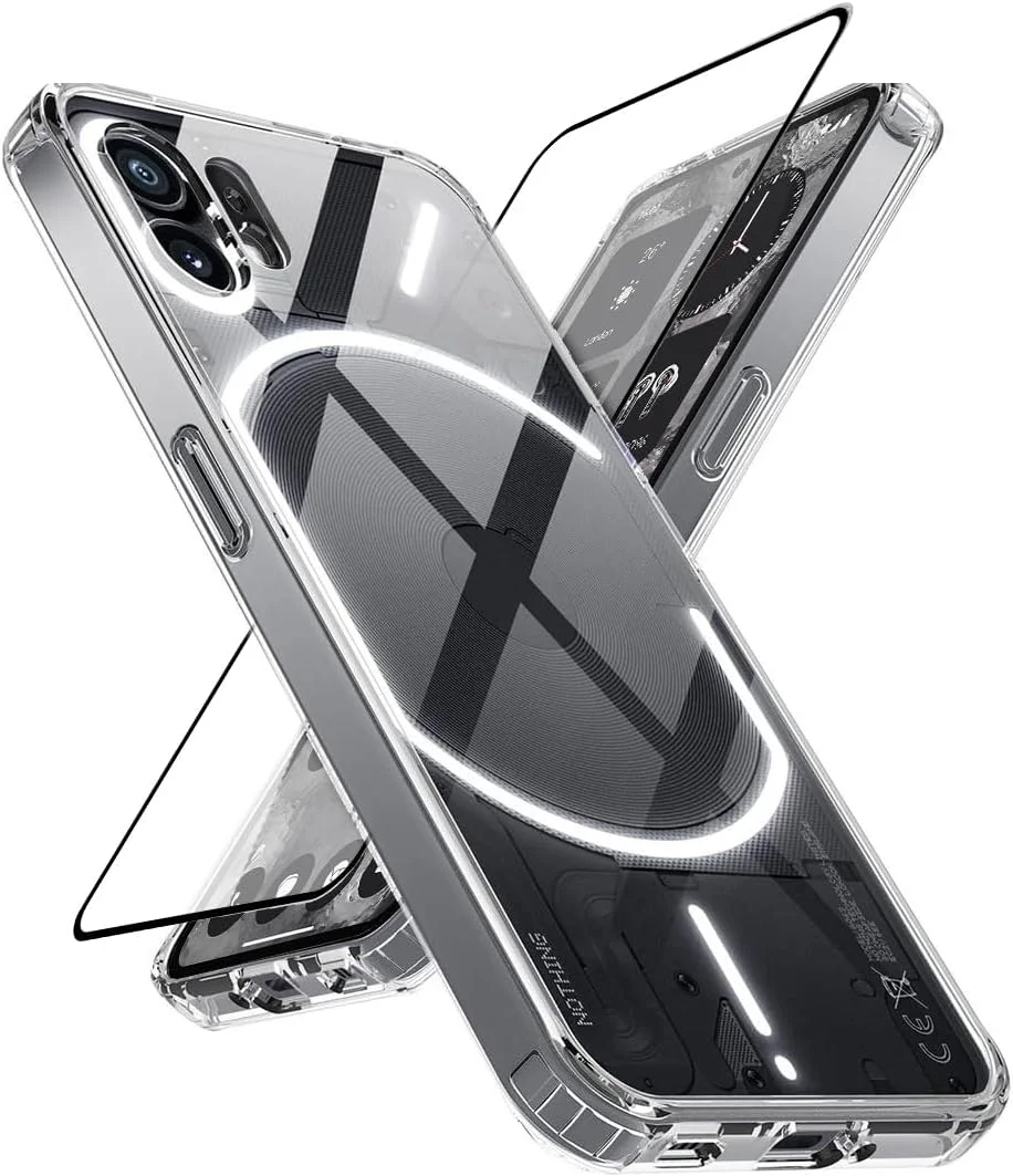 قاب محافظ گوشی ناتینگ فون 2 مدل SKOAI: کاور پشتی فوق العاده هیبریدی با محافظ صفحه نمایش - شفاف