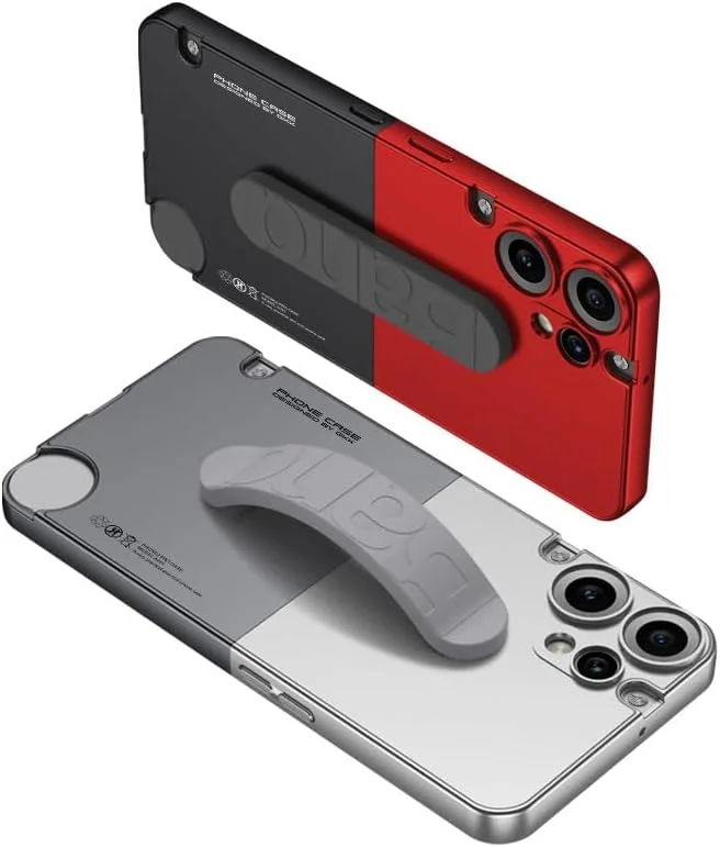 قاب محافظ گوشی ناتینگ CMF Phone 2 Pro به همراه مچ بند سیلیکونی الاستیک، کاور پشتی سخت PC مات ضد ضربه 2 در 1 برای ناتینگ CMF Phone 2 Pro (2025) (قرمز)