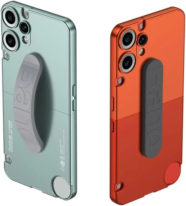 قاب محافظ گوشی ناتینگ CMF Phone 2 Pro به همراه مچ بند سیلیکونی الاستیک، کاور پشتی سخت PC مات ضد ضربه 2 در 1 برای ناتینگ CMF Phone 2 Pro (2025) (قرمز)