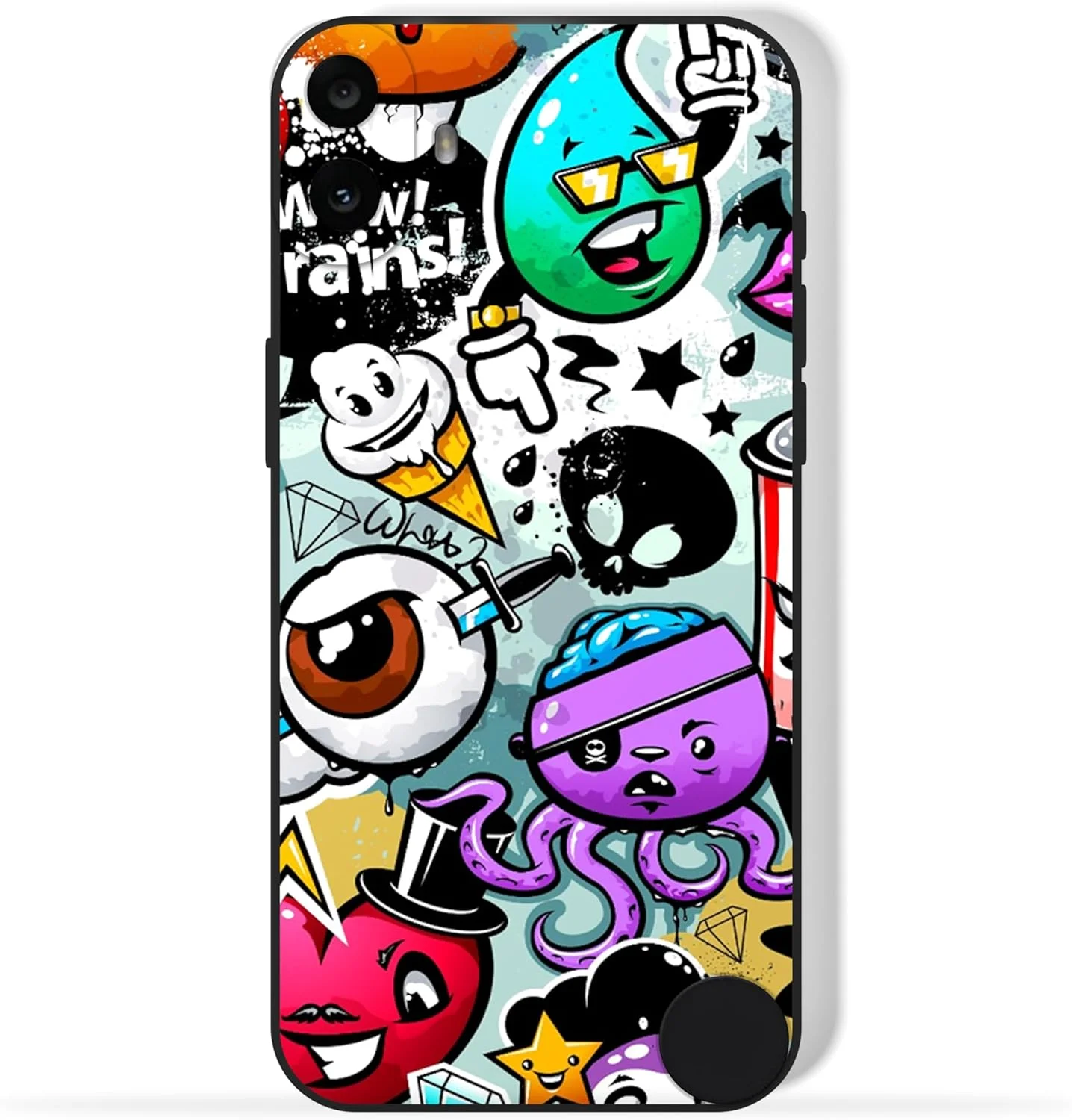 کاور محافظ پشتی گوشی موبایل TPU سازگار با مدل Nothing CMF Phone 1 با طرح شخصیت های عجیب
