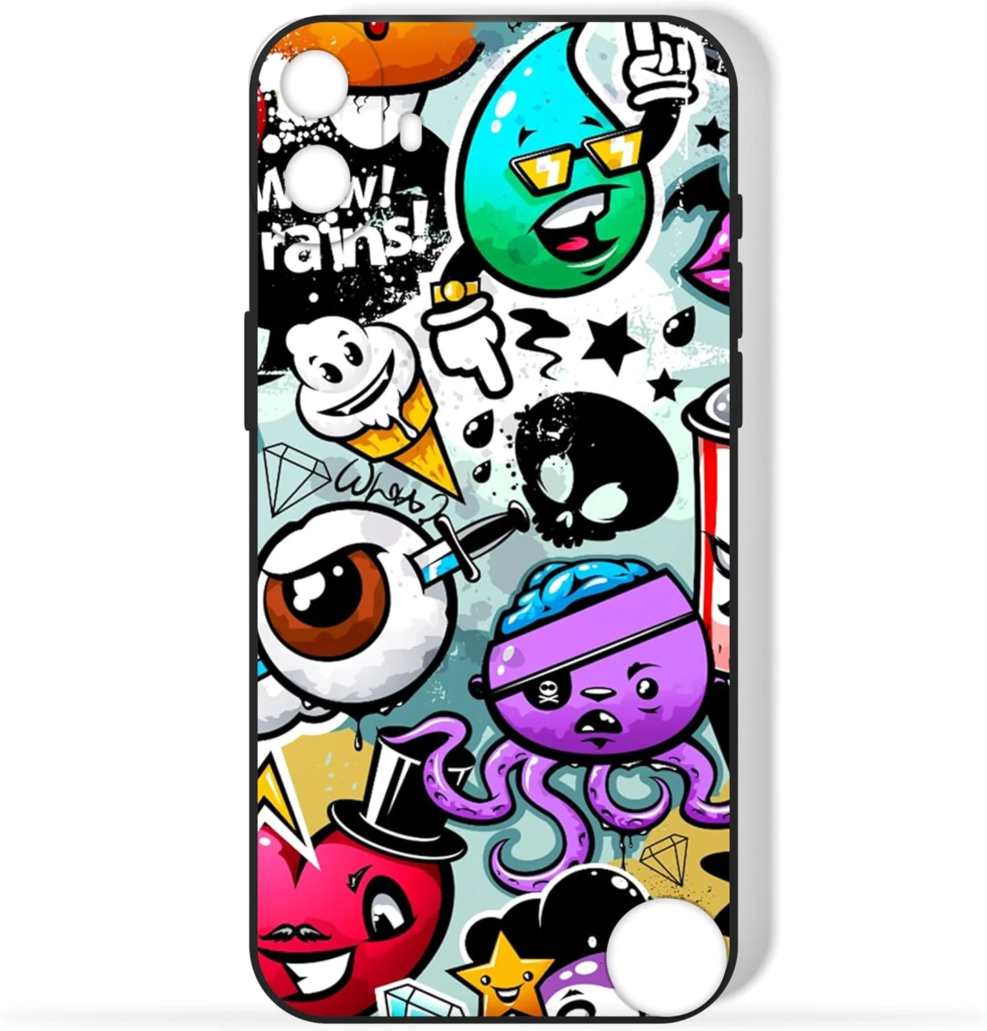 کاور محافظ پشتی گوشی موبایل TPU سازگار با مدل Nothing CMF Phone 1 با طرح شخصیت های عجیب