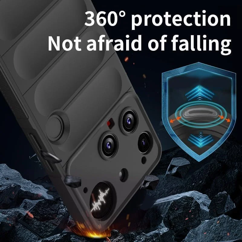 کاور محافظ گوشی ناتینگ فون (3) 5G مدل Gruattreay، ساخته شده از سیلیکون TPU نرم و انعطاف پذیر، دارای ایربگ برای جذب ضربه، ضد لغزش و مقاوم در برابر سقوط - خاکستری تیره