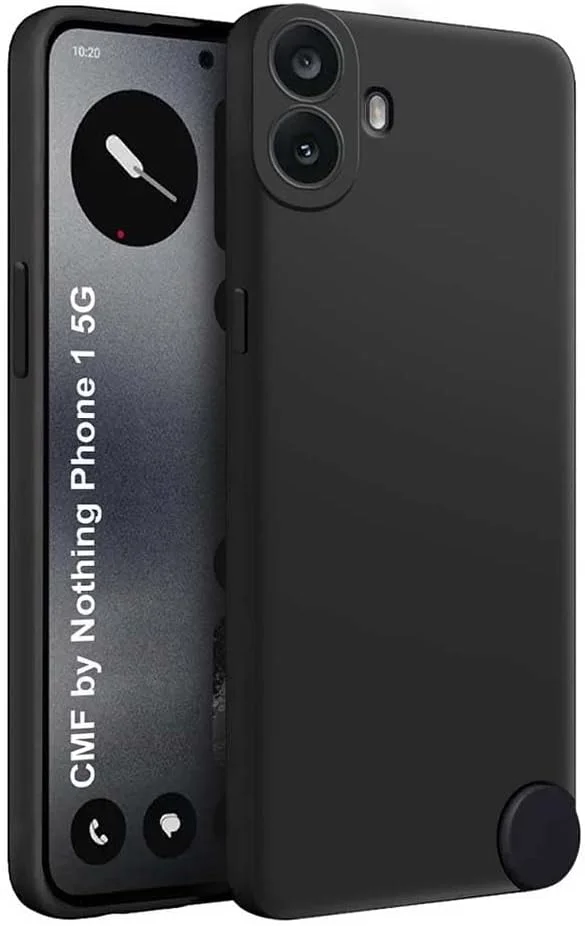 کاور محافظ گوشی ناتینگ CMF Phone 1 از زوبی تک، کاور نرم با سطح مات [فوق العاده نازک] [مقاوم در برابر خش] کاور محافظ TPU نرم برای گوشی ناتینگ CMF Phone 1 - مشکی