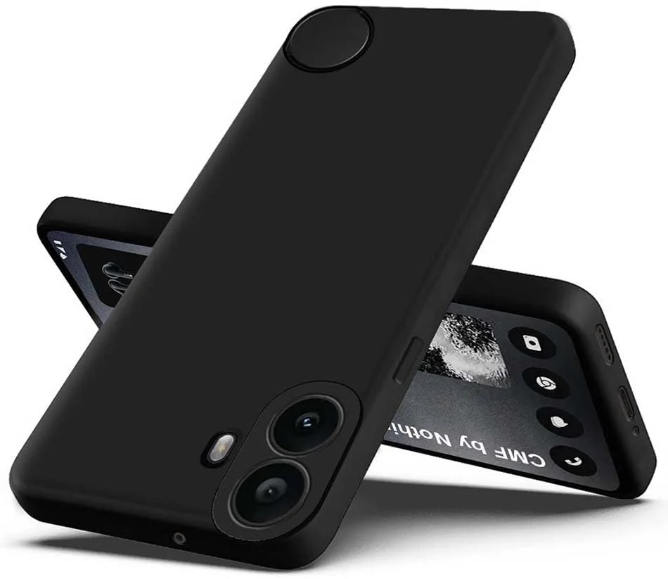 کاور محافظ گوشی ناتینگ CMF Phone 1 از زوبی تک، کاور نرم با سطح مات [فوق العاده نازک] [مقاوم در برابر خش] کاور محافظ TPU نرم برای گوشی ناتینگ CMF Phone 1 - مشکی