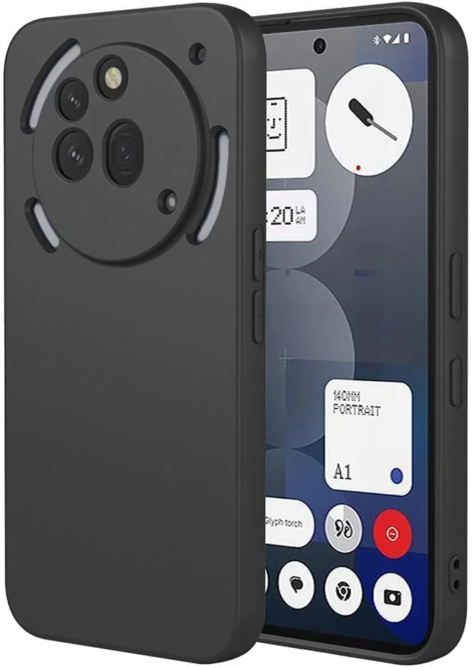 قاب محافظ سیلیکونی ضد خش و ضد ضربه برای ناتینگ فون (3a) پرو، با طراحی باریک و لمس نرم و ابریشمی - مشکی مات قاب محافظ سیلیکونی ضد خش و ضد ضربه برای ناتینگ فون (3a) پرو، با طراحی باریک و لمس نرم و ابریشمی - مشکی مات