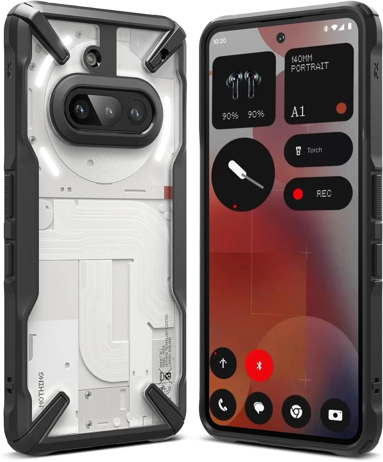 کاور محافظ گوشی ناتینگ فون (3a) مدل Ringke Fusion-X، ضد خش، دو پوششه، مقاوم، ضربه گیر، هیبریدی و بادوام - مشکی کاور محافظ گوشی ناتینگ فون (3a) مدل Ringke Fusion-X، ضد خش، دو پوششه، مقاوم، ضربه گیر، هیبریدی و بادوام - مشکی