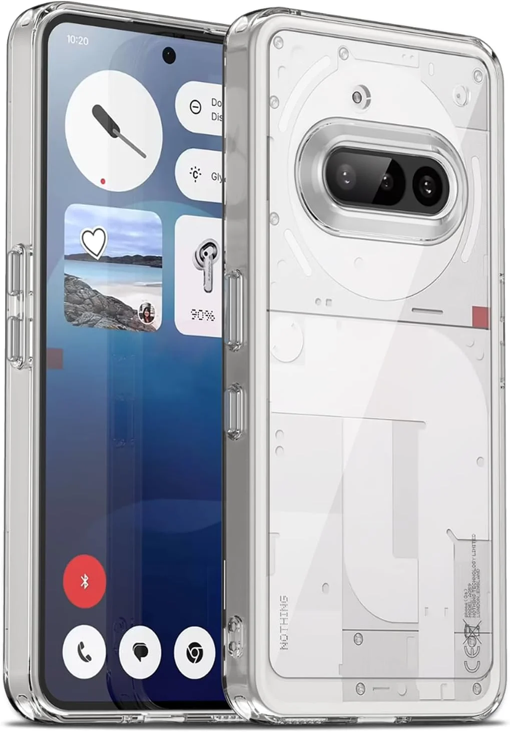 قاب محافظ گوشی ناتینگ فون 3a، قاب محافظ گوشی با محافظت در برابر سقوط در سطح نظامی، مقاوم در برابر زرد شدن، پشت PC سخت ضد خش، پوشش محافظ فوق العاده نازک و ضد ضربه، شفاف قاب محافظ گوشی ناتینگ فون 3a، قاب محافظ گوشی با محافظت در برابر سقوط در سطح نظامی، مقاوم در برابر زرد شدن، پشت PC سخت ضد خش، پوشش محافظ فوق العاده نازک و ضد ضربه، شفاف