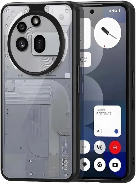 قاب محافظ گوشی ناتینگ فون 3a Pro، ضد ضربه، شفاف، با پوشش پشتی سخت [ضد زردی]، محافظت 360 درجه، بامپر TPU، قاب پشتی شفاف برای ناتینگ فون 3a Pro (شفاف با حاشیه)