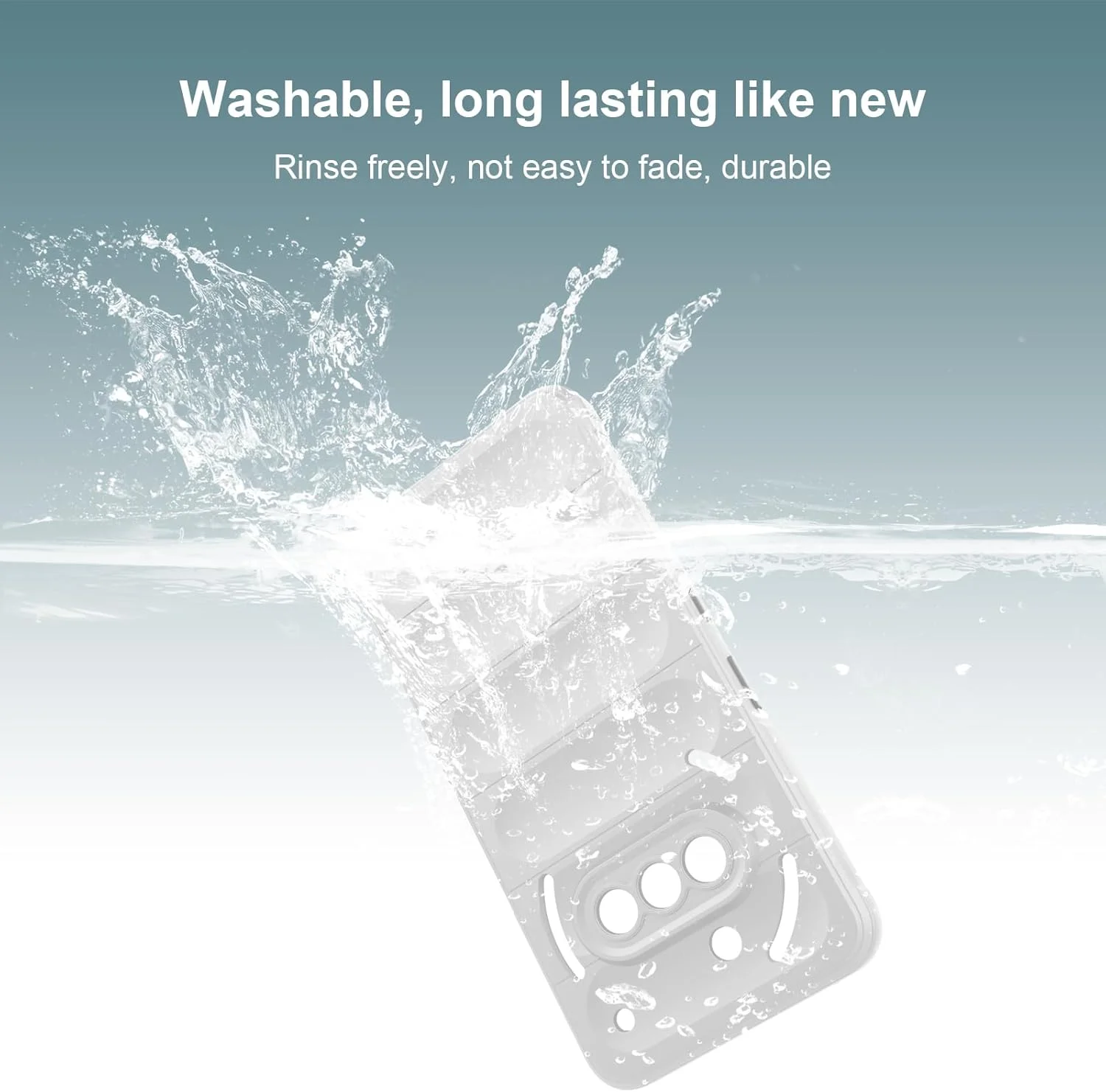 قاب محافظ سیلیکونی مایع گوشی ناتینگ فون 3a، با پوشش داخلی میکروفایبر ضد خش و محافظت از دوربین، سفید