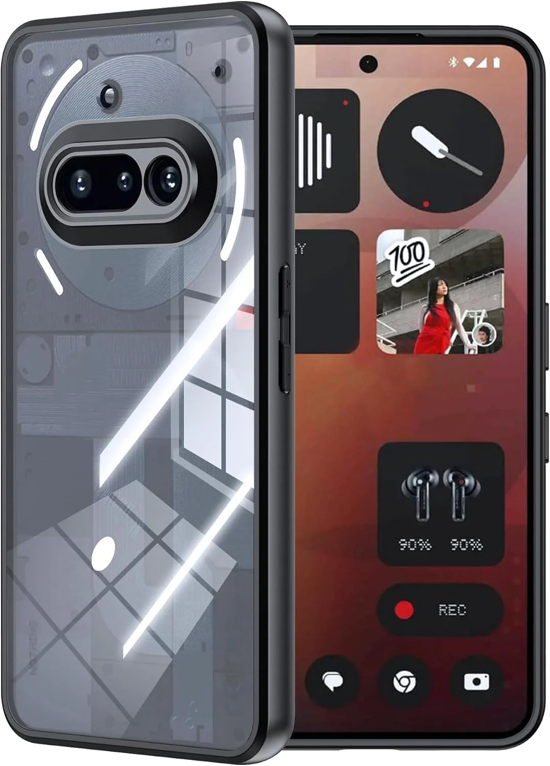 کاور محافظ شفاف گوشی ناتینگ فون (3a)، باریک و مقاوم در برابر زرد شدن، دارای پشت سخت PC و ضربهگیر نرم، ضد ضربه و محافظ گوشی ناتینگ فون 3a کاور محافظ شفاف گوشی ناتینگ فون (3a)، باریک و مقاوم در برابر زرد شدن، دارای پشت سخت PC و ضربهگیر نرم، ضد ضربه و محافظ گوشی ناتینگ فون 3a