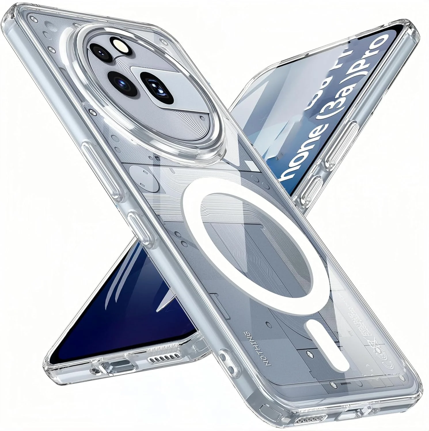 کاور محافظ مغناطیسی گوشی ناتینگ فون (3a) پرو، کاور محافظ ضد ضربه با محافظت درجه نظامی برای گوشی ناتینگ فون (3a) پرو، شفاف کاور محافظ مغناطیسی گوشی ناتینگ فون (3a) پرو، کاور محافظ ضد ضربه با محافظت درجه نظامی برای گوشی ناتینگ فون (3a) پرو، شفاف